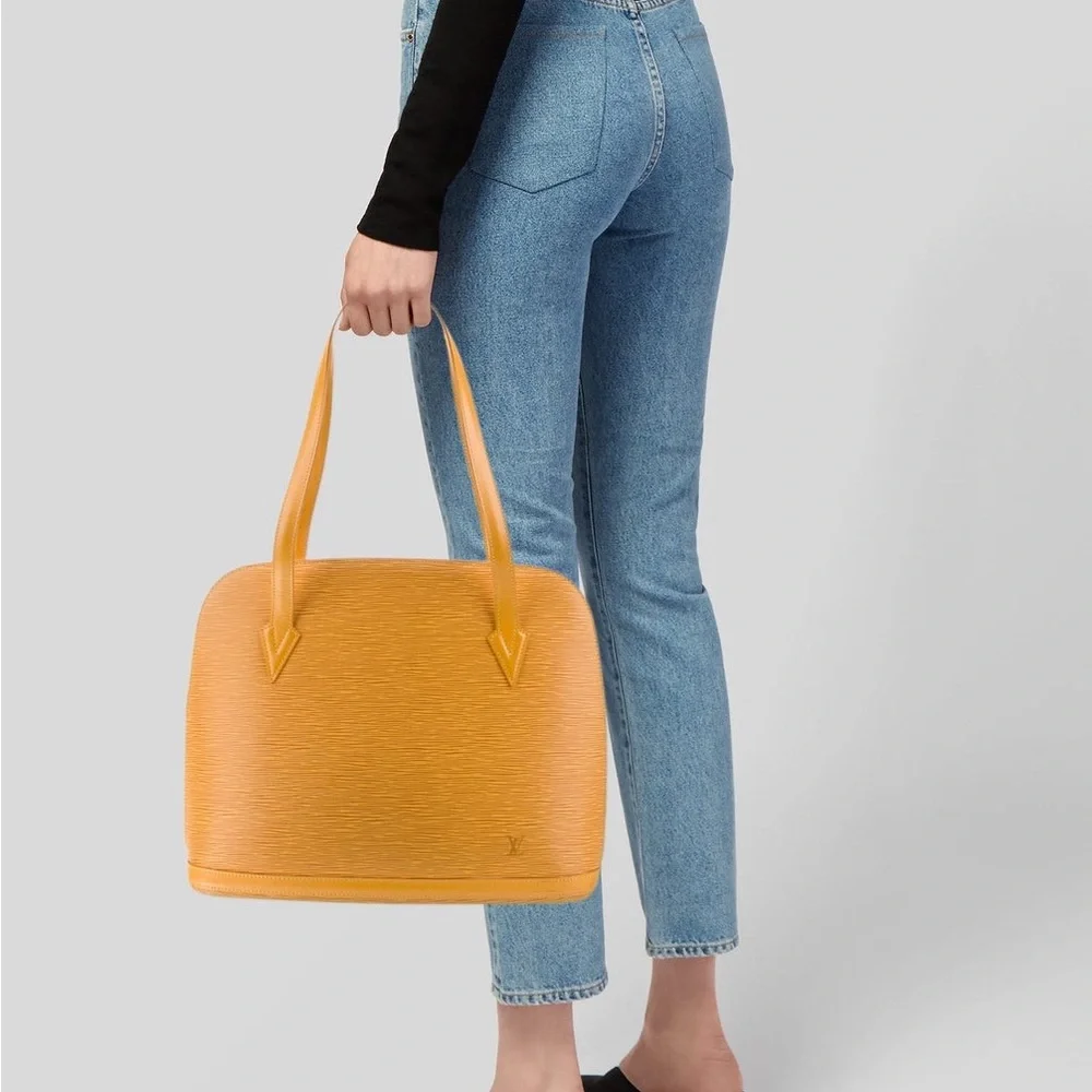 Louis Vuitton Yellow Epi Lussac Tote - Picture 1 of 16